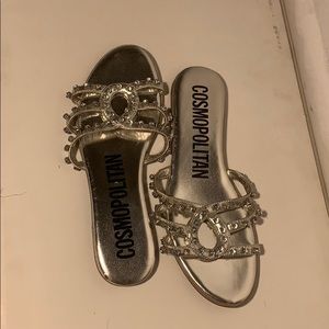 Silver sandals